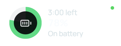Battery widget in NiveDock