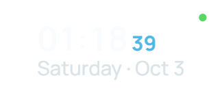 Digital Clock widget in NiveDock