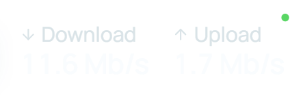 Network Download / Upload widget in NiveDock
