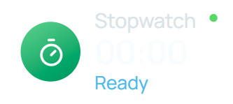 Stopwatch widget in NiveDock
