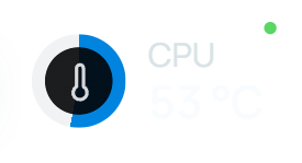 Temperatures widget in NiveDock