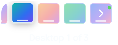 Desktops widget in NiveDock